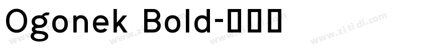 Ogonek Bold字体转换